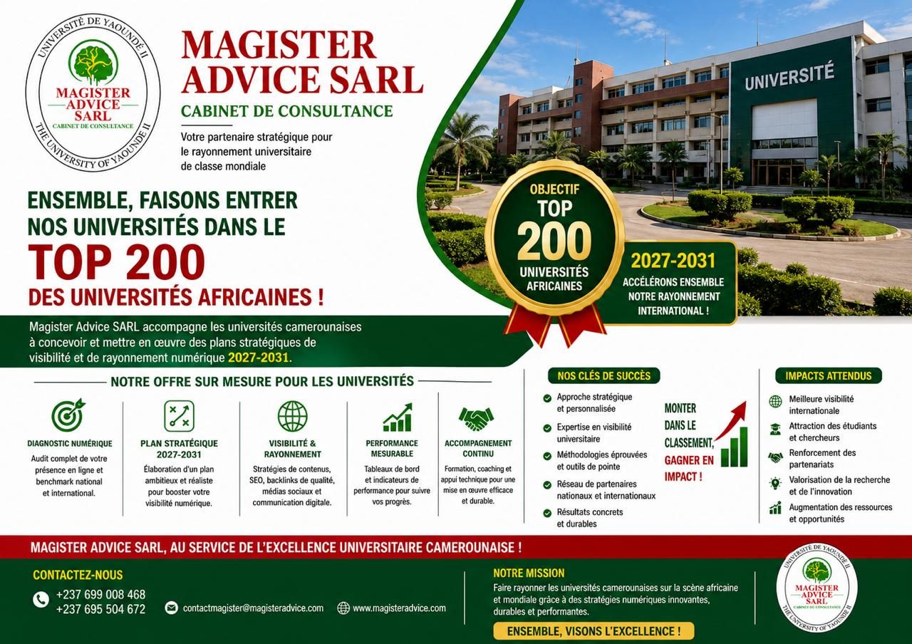 Classement uniRank 2026 et visibilité numérique universitaire
